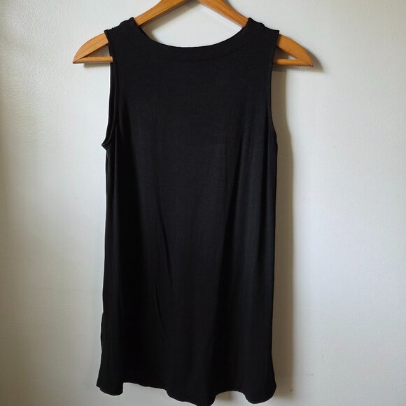 EUC J JILL BLACK BOATNECK LONG TANK TOP SIZE SMALL - Picture 2 of 12